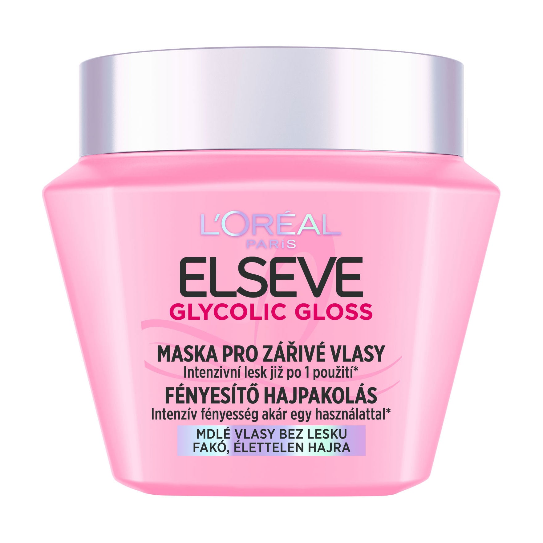 Маска L'Oreal Paris Elseve Glycolic Gloss для надання блиску тьмяному волоссю, 300 мл