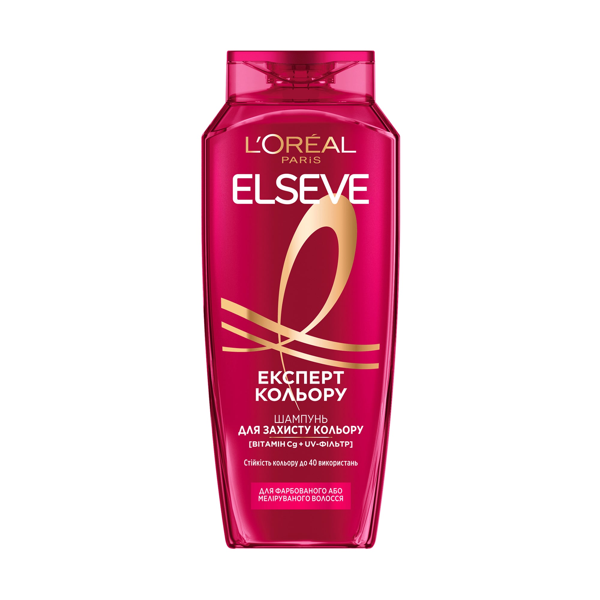 Шампунь L'Oreal Paris Elseve Експерт кольору, для фарбованого або мелірованого волосся, з екстрактом півонії та UV-фільтром, 400 мл